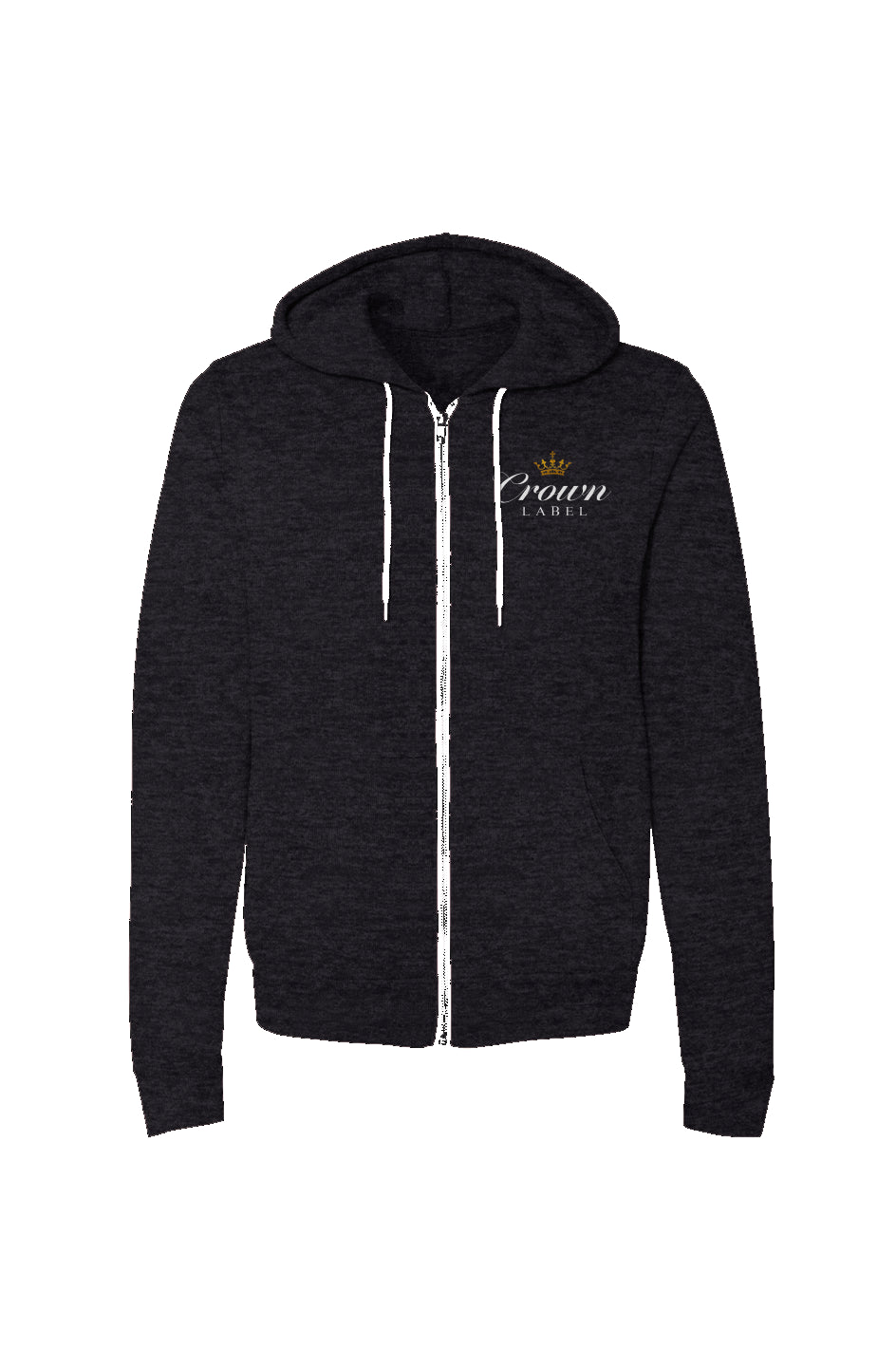 Crown Label Zip-Up Hoodie (Unisex)