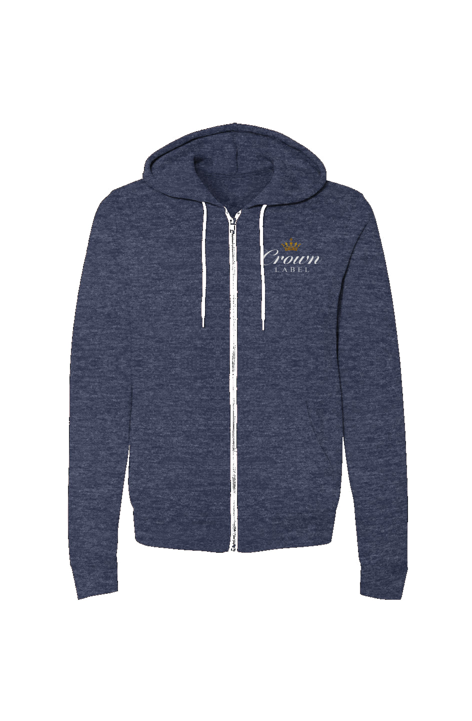 Crown Label Zip-Up Hoodie (Unisex)