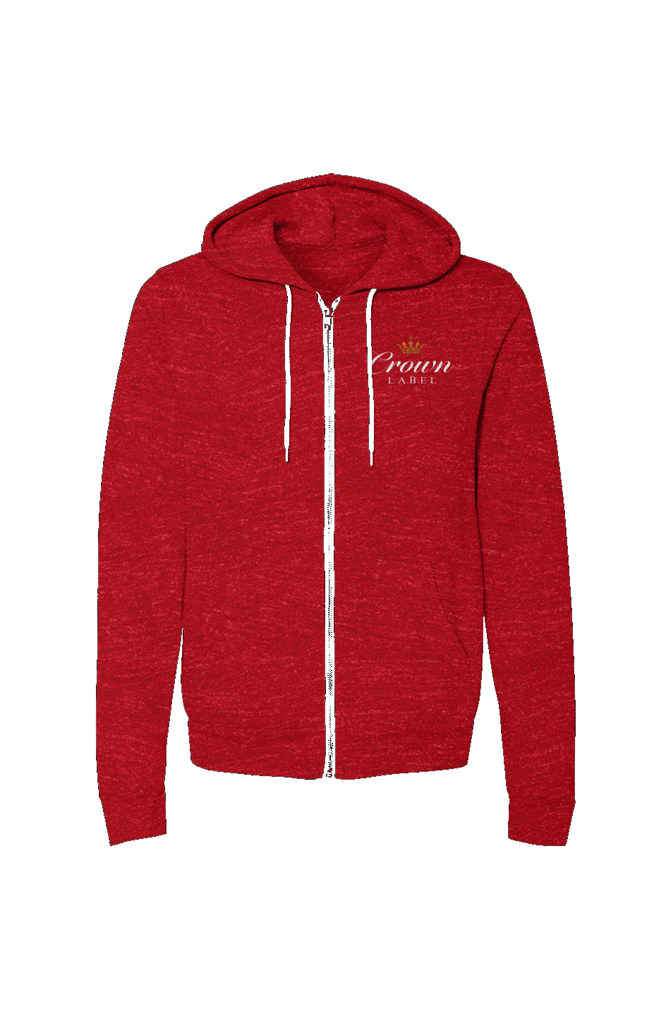 Crown Label Zip-Up Hoodie (Unisex)